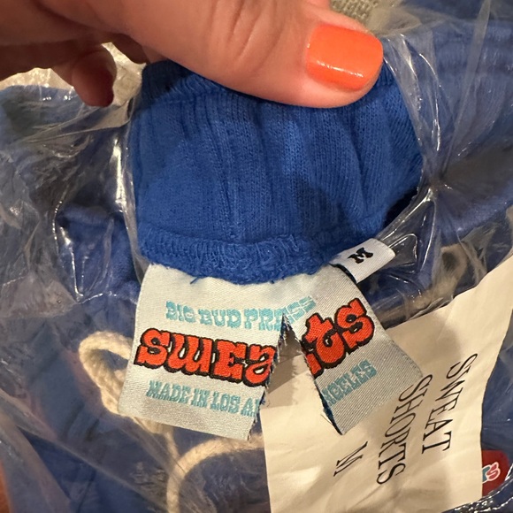 Big Bud Press Heavy weight sweatshorts in Blue.  Size medium. - Picture 3 of 3